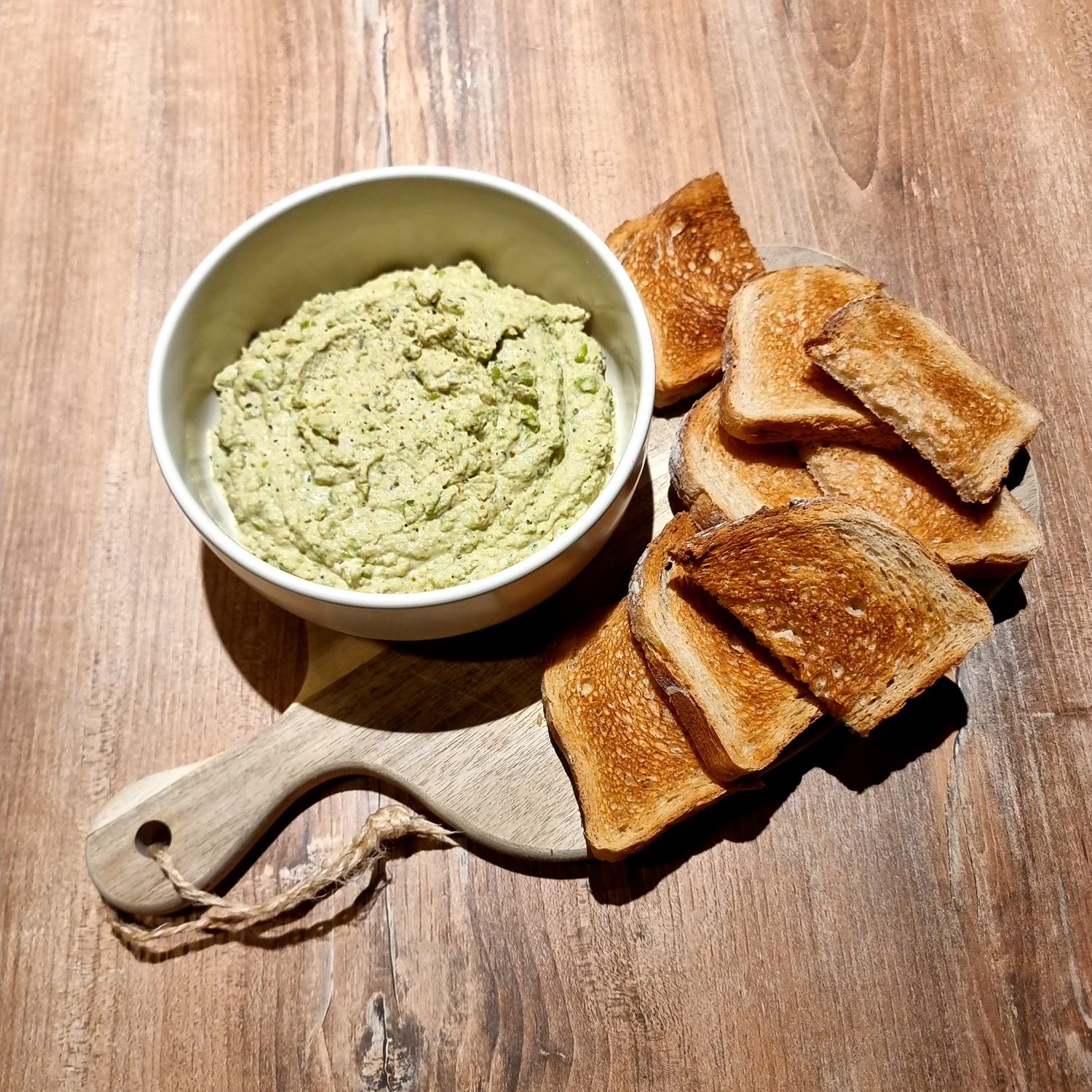 Rillettes de thon, petits pois et Chavroux - LAISSE-TOI GUIDER